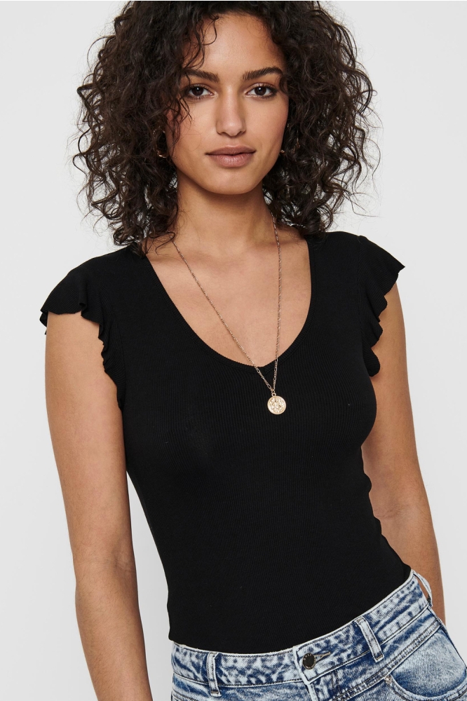 ONLBELIA S/L TOP JRS 15227187 BLACK